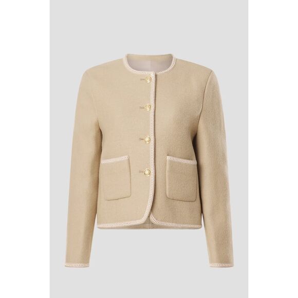 DUNST Beige Tweed Boucle Jacket 💙 - Picture 3 of 11